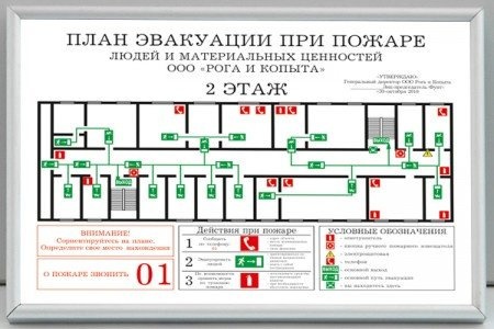 Как начертить план эвакуации