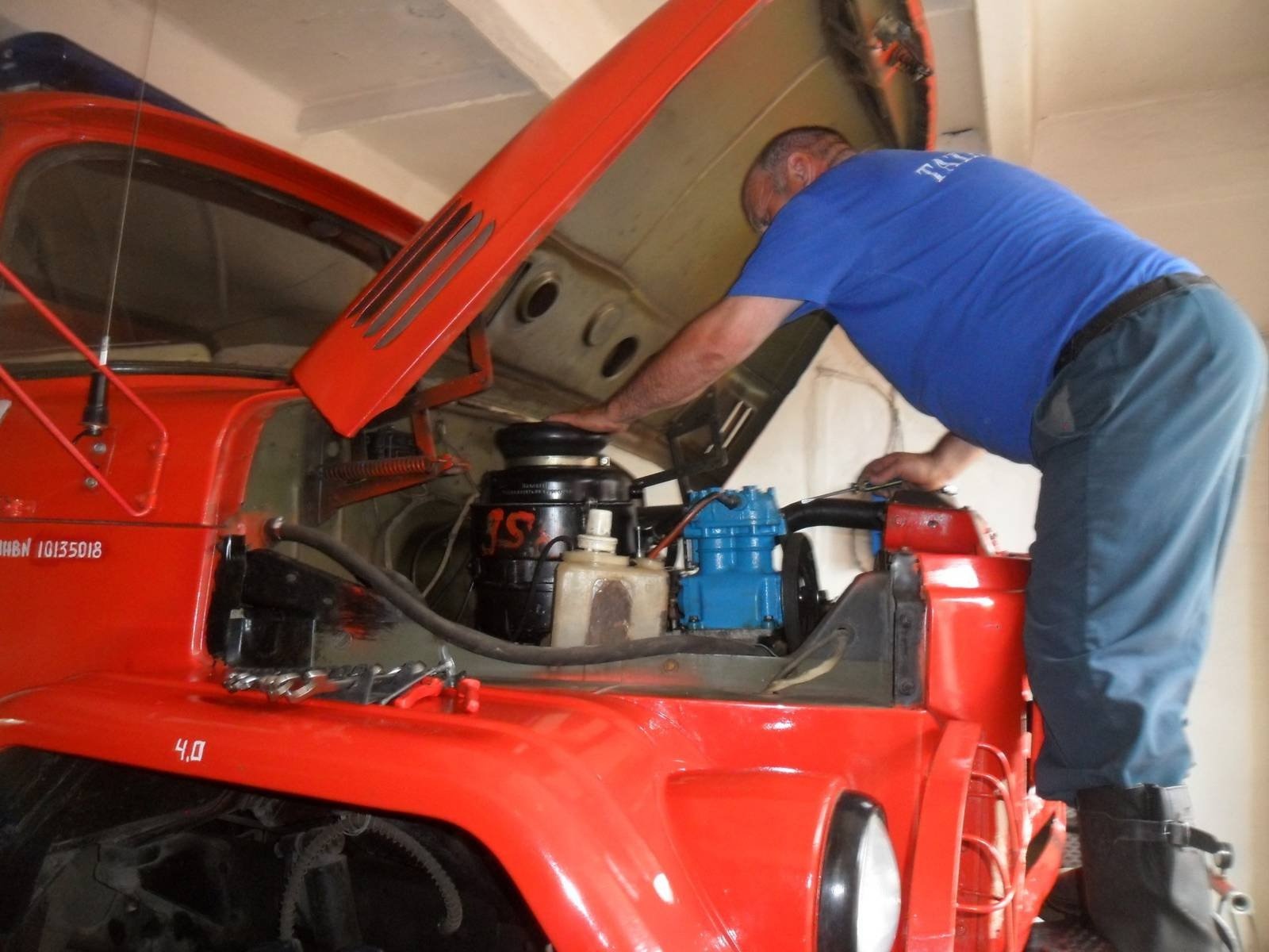 Средний ремонт пожарного автомобиля